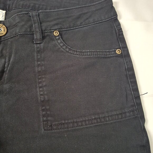 725 Original Vintage 90s Black Low Rise Flare Trousers Womens Size 13 - Picture 11 of 14